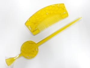 アンティーク　透かし　櫛・簪セット